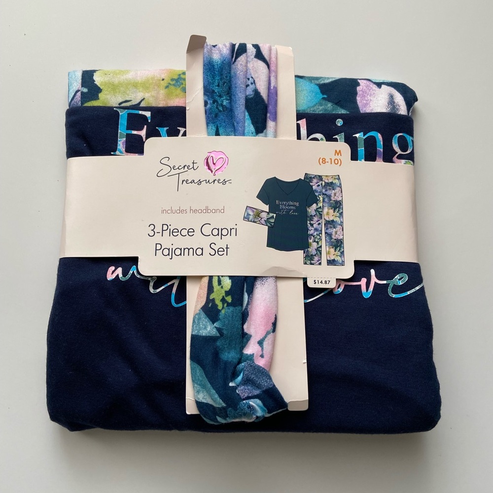 3 piece Capri Pajama Set